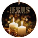 Jesus Light of the World Ceramic Decoration