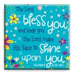 The Lord Bless You Teal Magnet