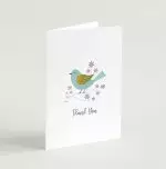 'Thank You' (Birds of Joy) A6 Greeting Card with bible verse inside