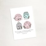 'Peace Be To Your House' (Scandi Home) - Mini Card