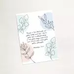 'Trust in the Lord' (Flora) Mini Card