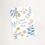 'Grateful for a Friend' (Blooms) Mini Card