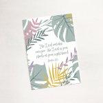 'The Lord Watches' (Jungle Pink) Mini Card