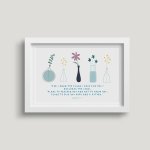 'For I Know' (Stems) 7x5 White Framed Print