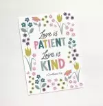 Love Is Patient (Tulip) - Christian Sharing Card