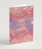 With Heartfelt Sympathy Greeting Card & Envelope