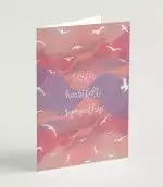 With Heartfelt Sympathy Greeting Card & Envelope