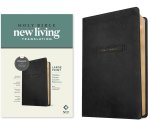 NLT Large Print Thinline Center-Column Reference Bible, Filament Enabled (LeatherLike, Black Holy Windows, Red Letter)