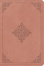 ESV Value Large Print Compact Bible (TruTone, Blush Rose, Fleur-de-lis Design)