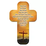 "John 3:16" Paper Cross Bookmark Pack of 12