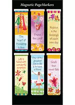 God's Love Never Fails Magnetic Page Markers - Pack of 6