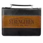 Medium I Will Strengthen You Two-tone Bible Cover - Isaiah 41:10