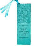 Bookmark-Pagemarker-Everlasting Love-LuxLeather-Turquoise