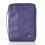 Large Jesus Fish, Purple Canvas Bible Cover