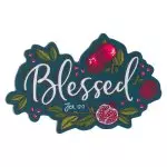 Blessed Magnet: Cute Decorative Inspirational Girls & Womens Bible Verse Fridge Magnet