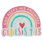 Magnet Rainbow God Keeps His Promises Gen. 9:13