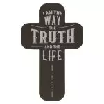 Black I Am The Way John 14:6 (Pack Of 12) Cross Bookmarks