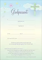 Godparent Certificate (Pack of 10)