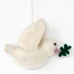 Felt Hanging - Dove with Olive Branch