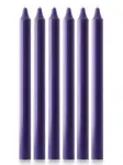 Purple Advent Candle Set (15" x 1 1/18") - Pack of 6 (Over-Dipped)