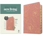 NLT Large Print Thinline Center-Column Reference Bible, Filament Enabled (LeatherLike, Pink Gold Floral, Indexed, Red Letter)