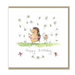 Hedgehog and Mouse Birthday Single Card