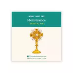 Monstrance Acrylic Pin Badge