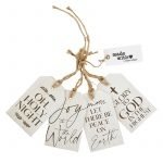 4 Asstd Wood Gift Tags