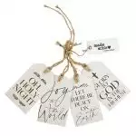 4 Asstd Wood Gift Tags