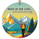 Trust in the Lord ceramic hanging decoration