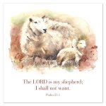 Greetings Cards: 'The LORD is my shepherd…' Ps. 23.1