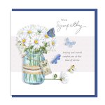 Daisy Jar Sympathy Single Card