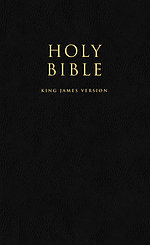 KJV Popular Bible, Black, Imitation Leather, Gift and Award, Presentation Page, Maps, Economy, Pew