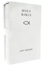 KJV Gift Bible, White, Imitation Leather, Hardback