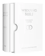 King James Version (KJV) White Presentation Wedding Bible