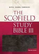 KJV Scofield Study Bible 3 Black Genuine Leather Thumb Indexed