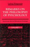 Remarks on the Philosophy of Psychology