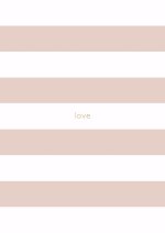 Spirit Stationery Striped A5 Notebook - Dusty Pink