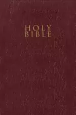 NIV, Gift and Award Bible, Leather-Look, Burgundy, Red Letter Edition, Comfort Print