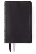 NIV Side-Column Reference Bible (Deep Study at a Portable Size), Personal Size, Leathersoft, Black, Comfort Print