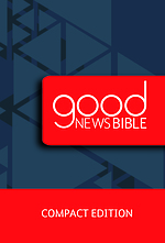 Good News Bible Compact Edition, Blue, Hardback, Book introductions, Illustrations, Bible References, Maps, Index, Word Definitions