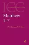 Matthew 1-7 : International Critical Commentary 