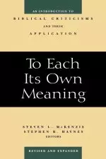 To Each Its Own Meaning, Revised And Expanded