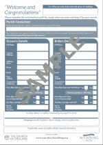 Wedding Welcome Form (pack of 30)