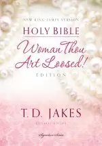 TD Jakes NKJV Woman Thou Art Loosed Bible, Pink, Hardback, Articles, Biographies, Quotations, Index, Presentation Page