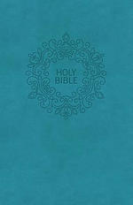 NKJV, Value Thinline Bible, Large Print, Imitation Leather, Blue, Red Letter Edition