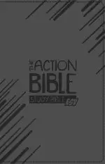 The Action Bible Study Bible ESV, Slate Gray, Premium Imitation Leather, Illustrated