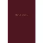 NKJV Pew Bible, Burgundy, Hardcover, Red Letter, Comfort Print, Charts, Maps