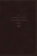 NASB, Charles F. Stanley Life Principles Bible, 2nd Edition, Leathersoft, Burgundy, Comfort Print