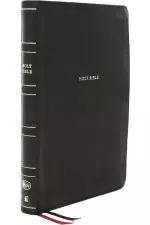 NKJV Holy Bible, Center-Column Reference Bible, Black Leathersoft, 72,000+ Cross References, Red Letter, Comfort Print